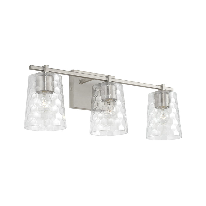 Capital Lighting 143531BN-517 Three Light Vanity, Brushed Nickel