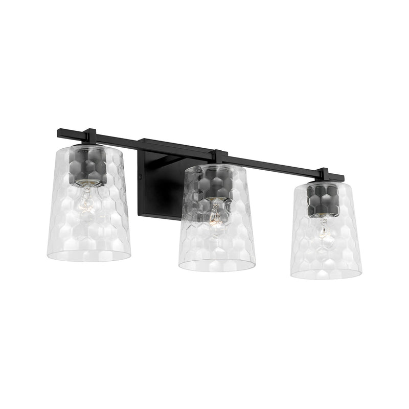 Capital Lighting 143531MB-517 Three Light Vanity, Matte Black