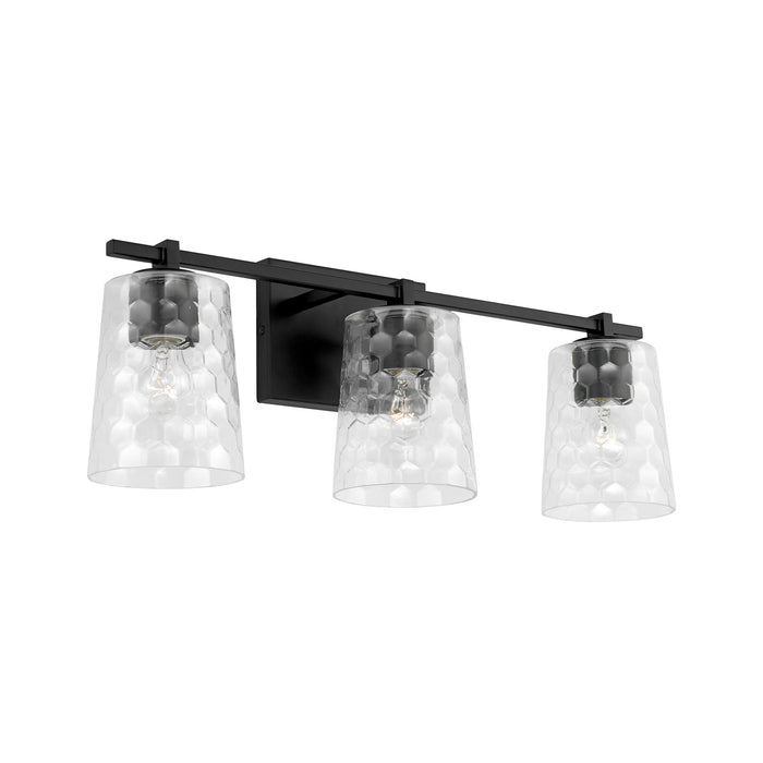 Capital Lighting 143531MB-517 Three Light Vanity, Matte Black