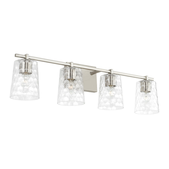 Capital Lighting 143541BN-517 Four Light Vanity, Brushed Nickel