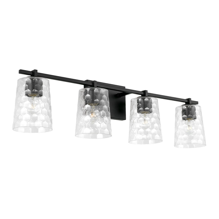 Capital Lighting 143541MB-517 Four Light Vanity, Matte Black