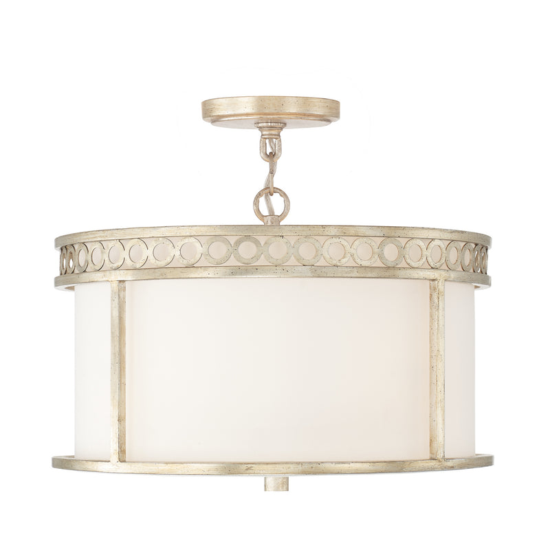 Capital Lighting 243141WG Four Light Semi Flush Mount, Winter Gold