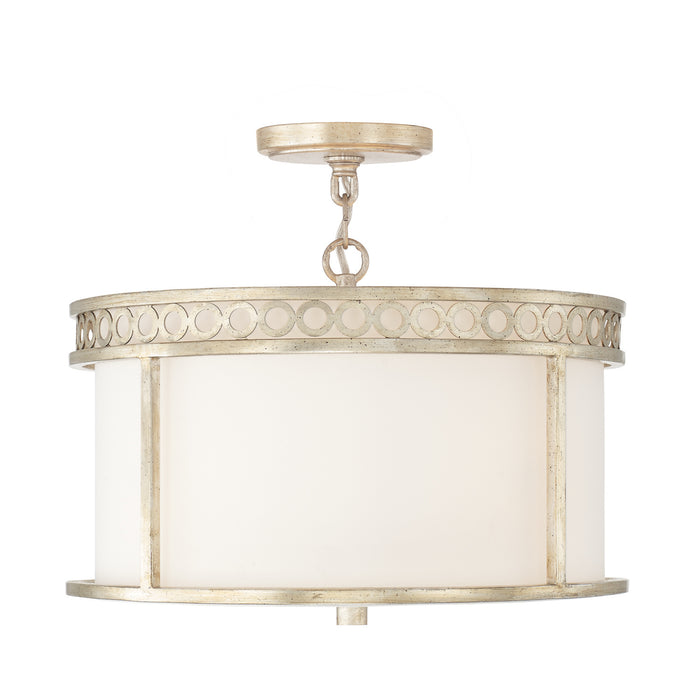 Capital Lighting 243141WG Four Light Semi Flush Mount, Winter Gold