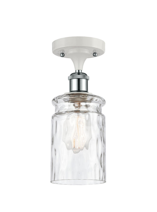 Innovations 516-1C-WPC-G352-LED LED Semi-Flush Mount, White Polished Chrome