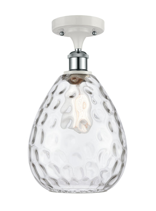 Innovations 516-1C-WPC-G372-LED LED Semi-Flush Mount, White Polished Chrome