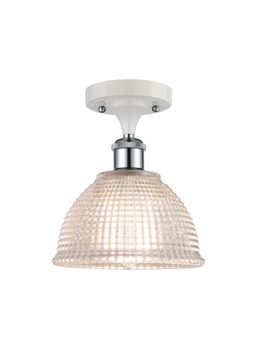 Innovations 516-1C-WPC-G422 One Light Semi-Flush Mount, White Polished Chrome