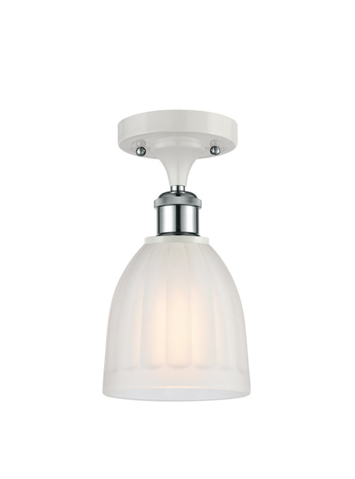 Innovations 516-1C-WPC-G441-LED LED Semi-Flush Mount, White Polished Chrome