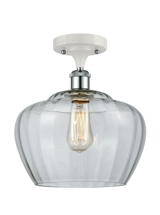 Innovations 516-1C-WPC-G92-L-LED LED Semi-Flush Mount, White Polished Chrome