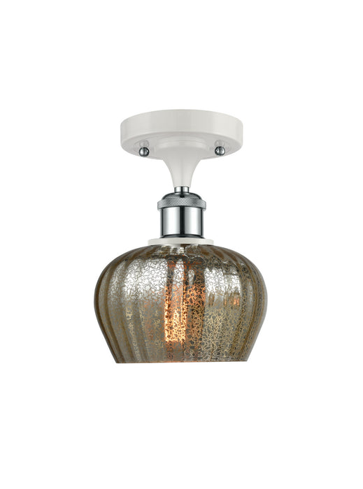 Innovations 516-1C-WPC-G96-LED LED Semi-Flush Mount, White Polished Chrome
