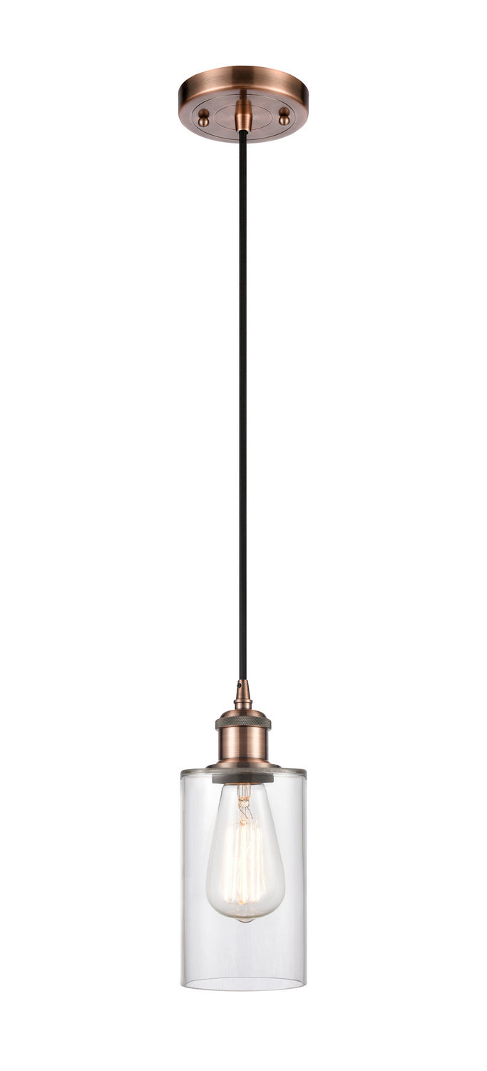 Innovations 516-1P-AC-G802 One Light Mini Pendant, Antique Copper