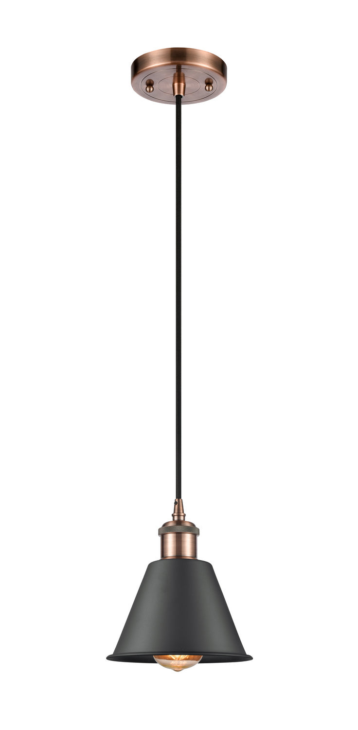 Innovations 516-1P-AC-M8 One Light Mini Pendant, Antique Copper