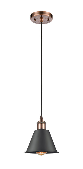 Innovations 516-1P-AC-M8-LED LED Mini Pendant, Antique Copper