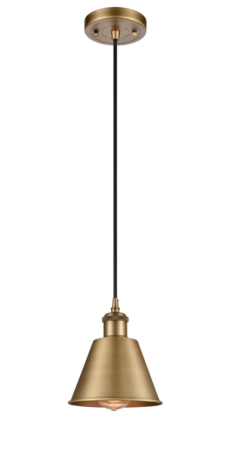 Innovations 516-1P-BB-M8 One Light Mini Pendant, Brushed Brass