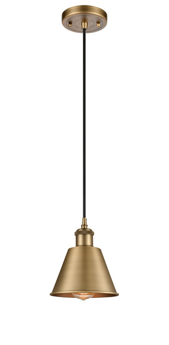 Innovations 516-1P-BB-M8-LED LED Mini Pendant, Brushed Brass