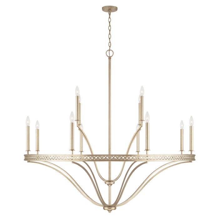 Capital Lighting 443101WG 12 Light Chandelier, Winter Gold