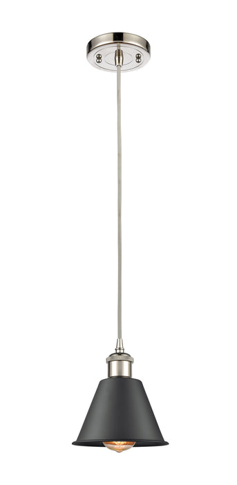 Innovations 516-1P-PN-M8 One Light Mini Pendant, Polished Nickel