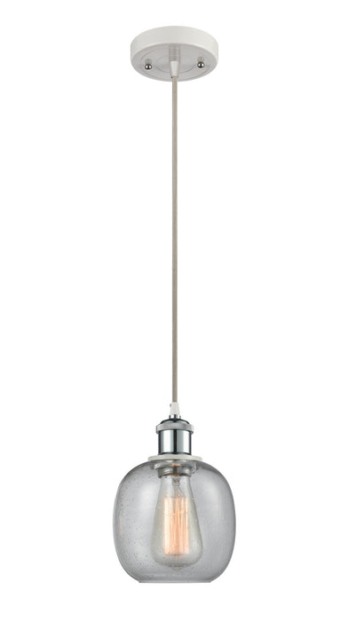 Innovations 516-1P-WPC-G104-LED LED Mini Pendant, White Polished Chrome