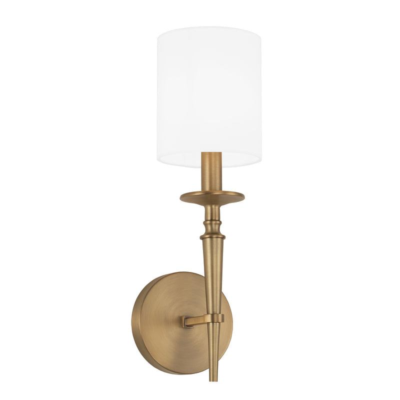 Capital Lighting 642611AD-701 One Light Wall Sconce, Aged Brass