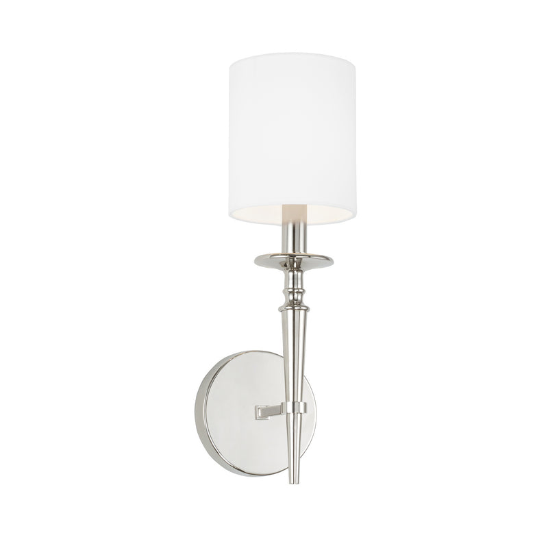 Capital Lighting 642611PN-701 One Light Wall Sconce, Polished Nickel