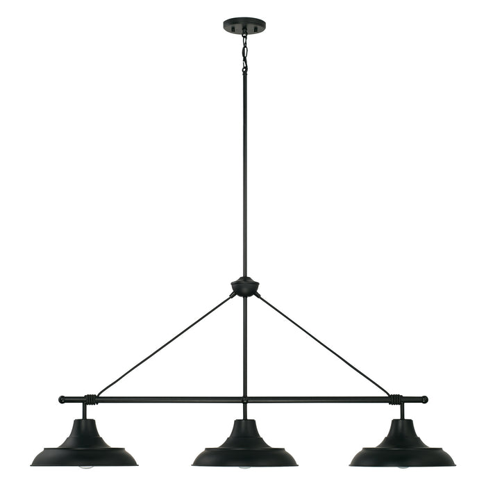 Capital Lighting 842131MB Three Light Island Pendant, Matte Black