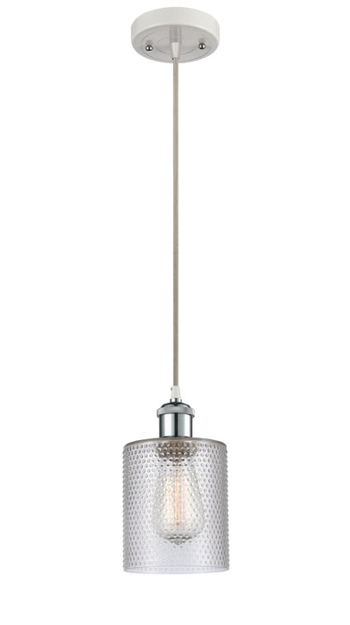 Innovations 516-1P-WPC-G112-LED LED Mini Pendant, White Polished Chrome