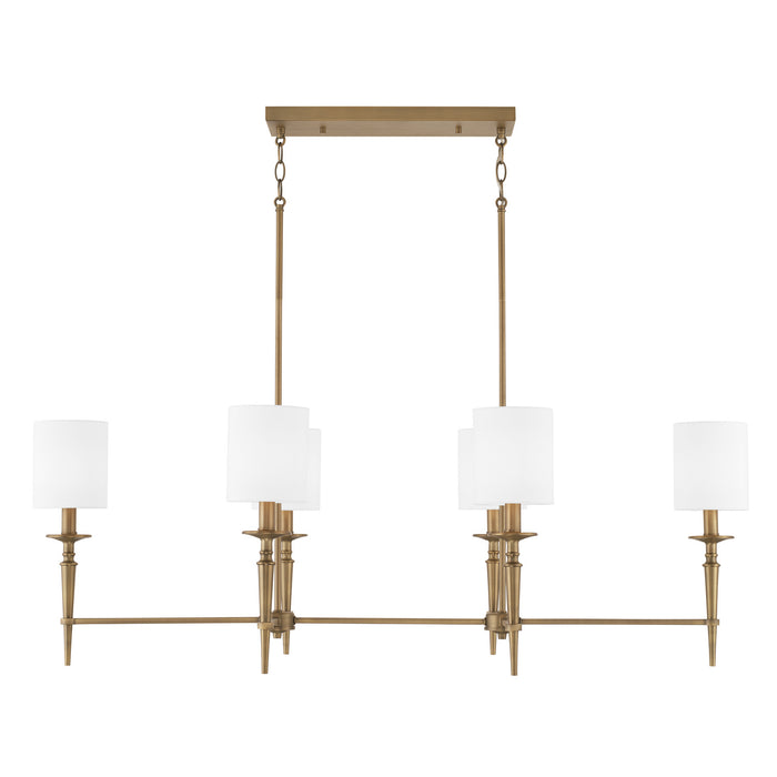 Capital Lighting 842661AD-701 Six Light Island Pendant, Aged Brass