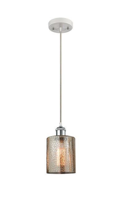 Innovations 516-1P-WPC-G116 One Light Mini Pendant, White Polished Chrome