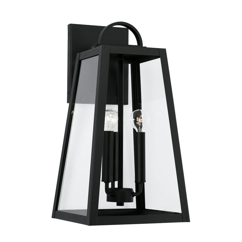 Capital Lighting 943732BK Three Light Outdoor Wall Lantern, Black