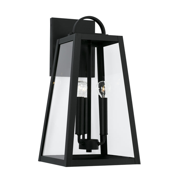 Capital Lighting 943732BK Three Light Outdoor Wall Lantern, Black