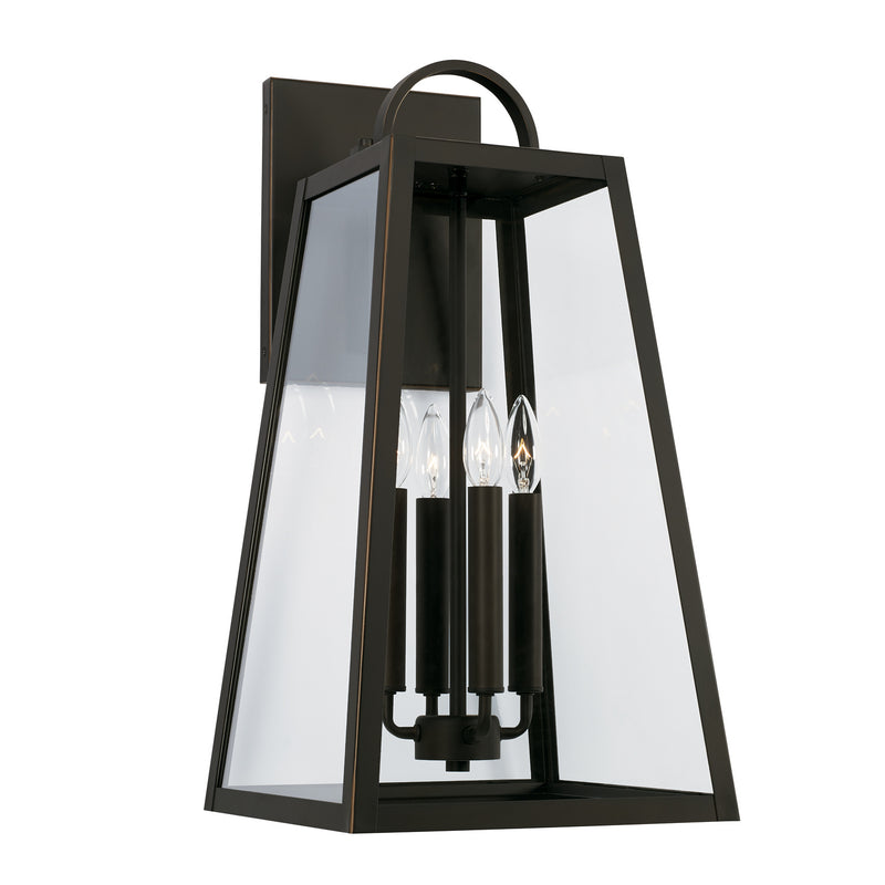 Capital Lighting 943743OZ Four Light Outdoor Wall Lantern, Oiled Bronze