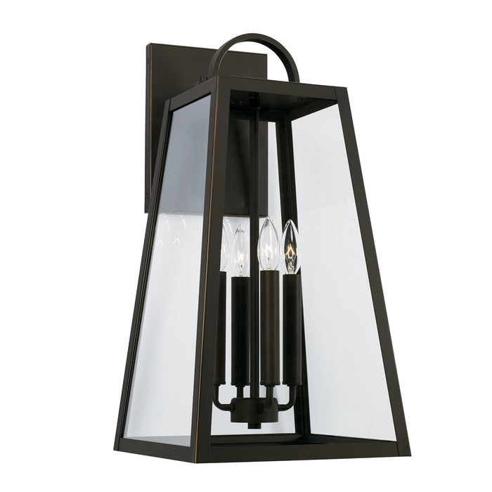 Capital Lighting 943743OZ Four Light Outdoor Wall Lantern, Oiled Bronze