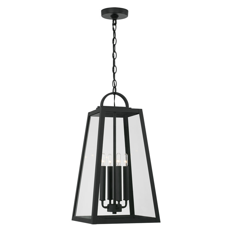 Capital Lighting 943744BK Four Light Outdoor Hanging Lantern, Black