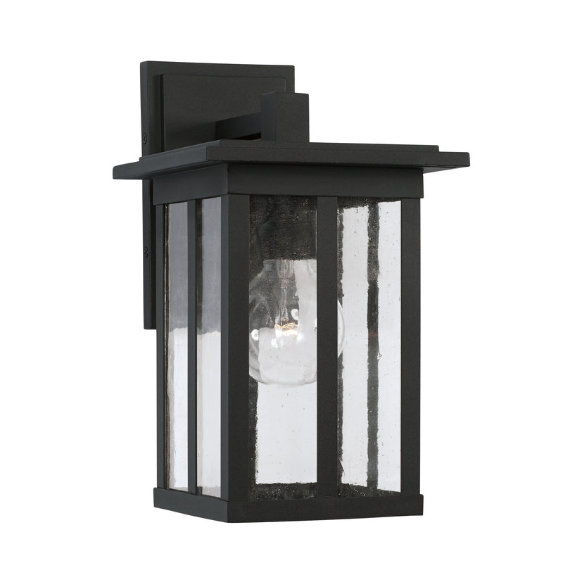 Capital Lighting 943811BK One Light Outdoor Wall Lantern, Black