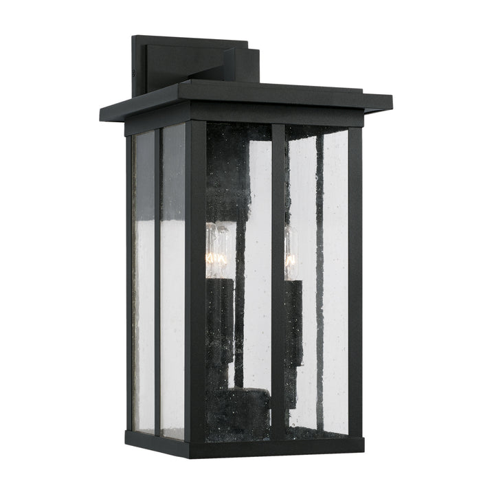 Capital Lighting 943832BK Three Light Outdoor Wall Lantern, Black