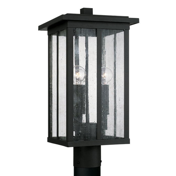 Capital Lighting 943835BK Three Light Outdoor Post Lantern, Black