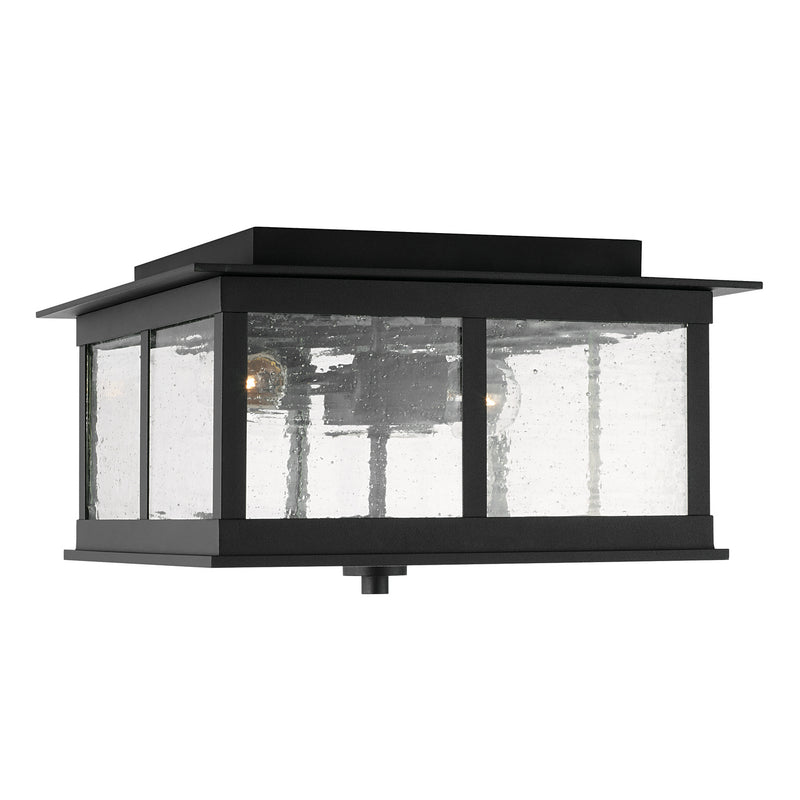 Capital Lighting 943836BK Three Light Outdoor Flush Mount, Black