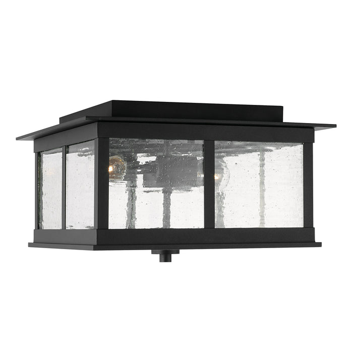 Capital Lighting 943836BK Three Light Outdoor Flush Mount, Black
