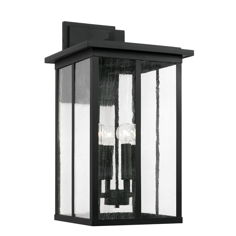 Capital Lighting 943843BK Four Light Outdoor Wall Lantern, Black