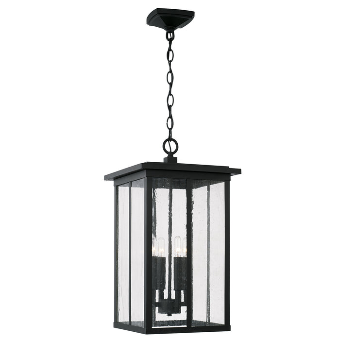 Capital Lighting 943844BK Four Light Outdoor Hanging Lantern, Black