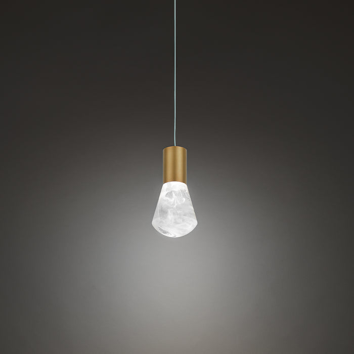 Modern Forms PD-40106-AB LED Mini Pendant, Aged Brass