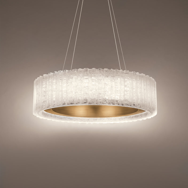 Modern Forms PD-70128-AB LED Chandelier, Aged Brass