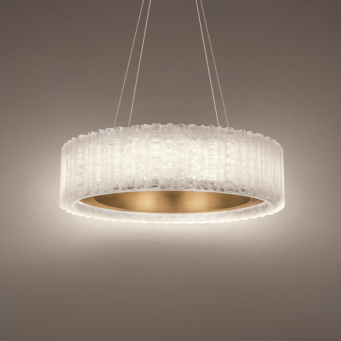 Modern Forms PD-70128-AB LED Chandelier, Aged Brass
