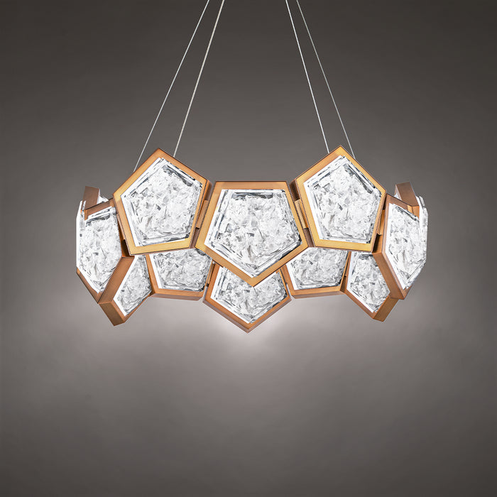 Modern Forms PD-74126-AB LED Chandelier, Aged Brass