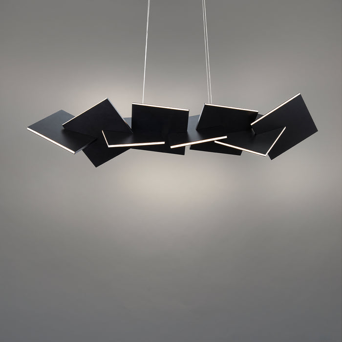 Modern Forms PD-80048-BK LED Linear Pendant, Black
