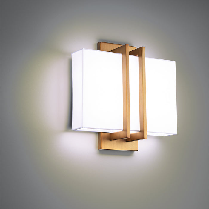 Modern Forms WS-26111-30-AB LED Wall Sconce, Aged Brass