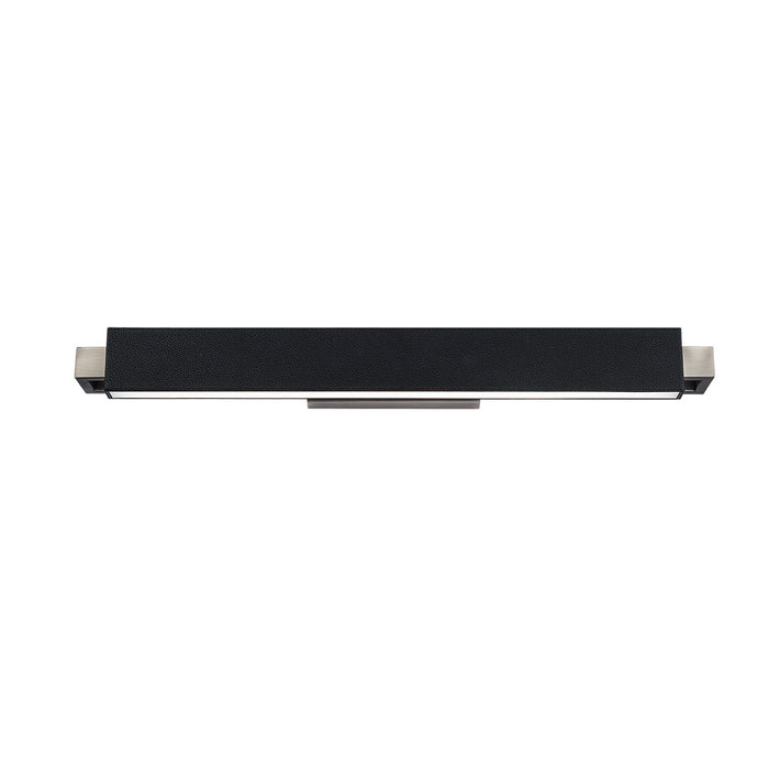 Modern Forms WS-28129-BK/BN LED Bath & Vanity Light, Pebbled Black/Brushed Nickel