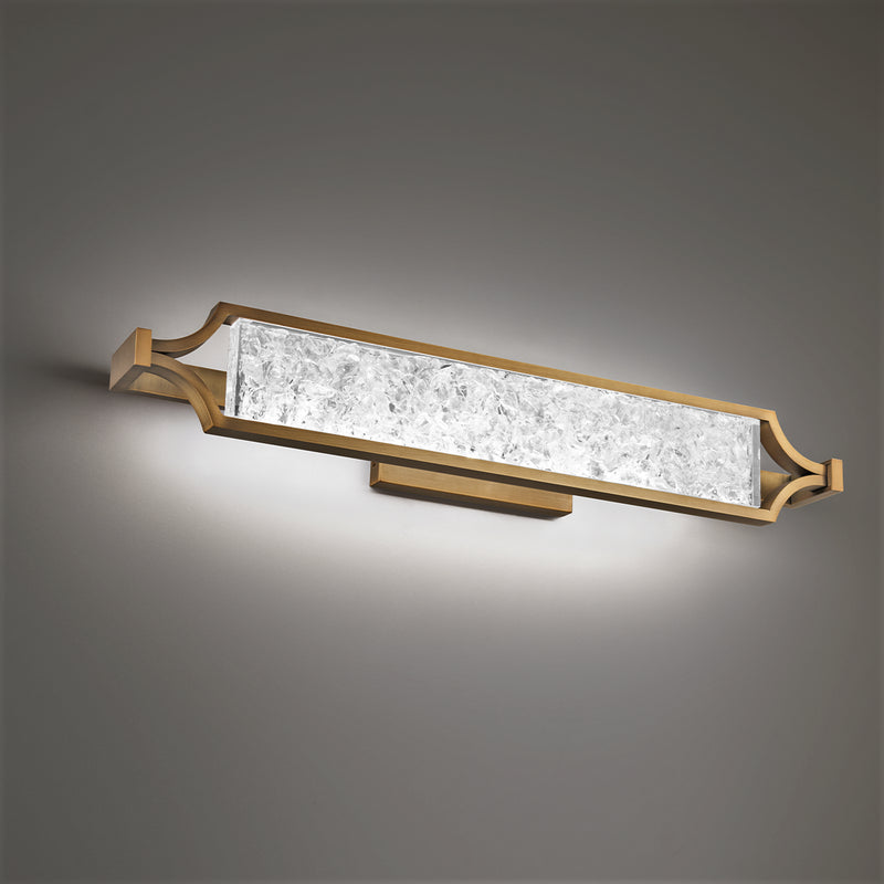 Modern Forms WS-32128-AB LED Vanity, Aged Brass