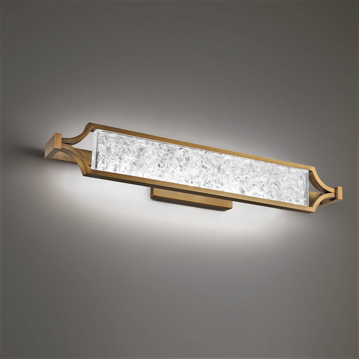 Modern Forms WS-32128-AB LED Vanity, Aged Brass