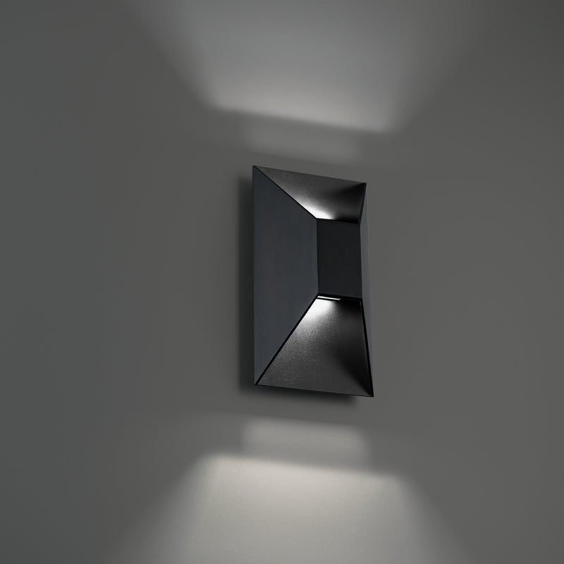 Modern Forms WS-W24110-40-BK LED Outdoor Wall Sconce, Black