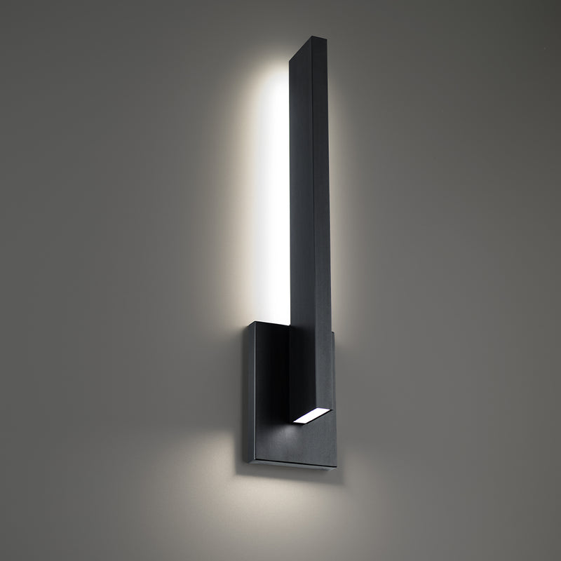 Modern Forms WS-W18122-35-BK LED Outdoor Wall Sconce, Black